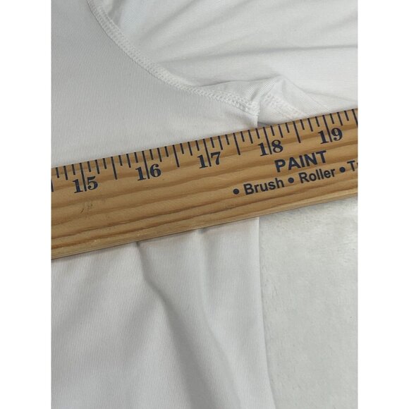 Terramar Hottotties Womens White Performance Top L Long‎ Sleeve with Thumb Hole - Picture 7 of 9